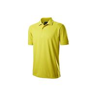 Wilson Staff Hombre Polo de golf, WILSON STAFF AUTHENTIC POLO, Poliéster, Amarillo, Talla S, WGA700737SM