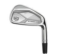 Wilson Staff Juego de hierros de golf, Staff Model CB, 4-PW, S-Flex, Para diestros, Varilla de acero, 7 piezas, Plateado, WGR200035S
