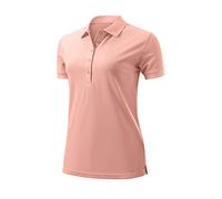 Wilson Staff Mujer Polo de Golf, Staff Authentic Polo, Poliéster, Rosa, Talla XXL, WGA700625XXL