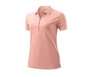 Wilson Staff Mujer Polo de Golf, Staff Authentic Polo, Poliéster, Rosa, Talla XXL, WGA700625XXL