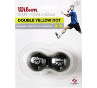 Wilson Ball Staff Pelota de Squash, 2 Unidades, Amarillo II Negro, Unisex-Adulto, Black, Talla única