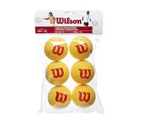 Wilson Starter Foam Pelota-Unisex, Junior, Yellow, 6 Balls