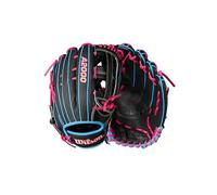 Wilson Summer 2025 A2000 1777SS - Guante de béisbol de 12.75 Pulgadas, para lanzar a Mano Derecha, Negro/Azul Cielo/Flamenco