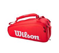 WILSON Super Tour 15 PK Raqueta, Adultos Unisex, Red/ (Rojo), Talla Única