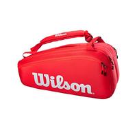 Wilson Super Tour 9 PK Raqueta, Adultos Unisex, Red/ (Rojo), Talla Única