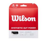 WILSON TENIS Synthetic Gut Power 16 Cordaje para Raquetas-Unisex, Black, 12,2 m