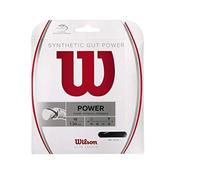 WILSON TENIS Synthetic Gut Power 16 Cordaje para Raquetas-Unisex, Black, 12,2 m