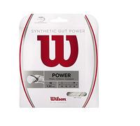Wilson Synthetic Gut Power 16 - Juego de cuerdas de tenis, color blanco