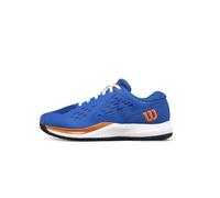 Wilson Tenis unisex Rush Pro Ace Junior para niños, Deja Vu Azul/Naranja Tigre/Blanco, 4 Big Kid