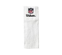 Wilson Toalla de fútbol NFL Field Towel, Algodón, Cinta de Velcro, Blanco
