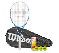 Wilson Ultra Power 112 XL - Raqueta de tenis 2025 (raqueta de tenis, cubierta de rendimiento y pelotas de tenis, tamaño de empuñaduras L3 (4 3/8 pulgadas)