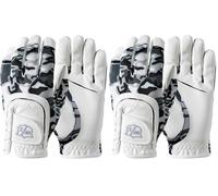 Wilson Unisex-Youth FIT All Golf Handschuh, White Black, Einheitsgröße (Paquete de 2)