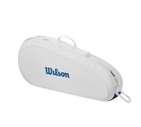 Wilson US Open Team - Bolsa para Raquetas de Tenis, Capacidad para hasta 3 Raquetas, Color Blanco/Azul, Blanco y Azul, Holds up to 3 Rackets