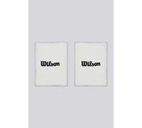 Muñequera de Tenis Wilson Wide Terry Wristbands Blanco Talla única