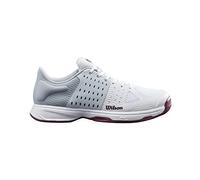 Wilson Wilson, Chaussures de Tennis Femme, KAOS COMP W, Blanc/Bleu clair/Gris, 42 2/3, Pour tous les Revêtements de sol, Tous les types de Joueuses, WRS327640E085