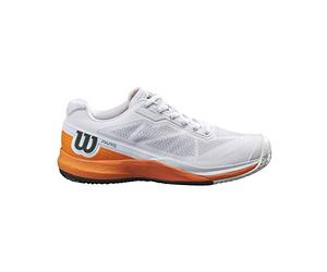 Wilson Wilson, Chaussures de Tennis Femme, RUSH PRO 3.5 Clay PARIS W, Blanc/Orange/Noir, 42, pour Court en terre battue, pour tous les types de Joueuses, WRS327840E080