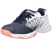 Wilson Wilson Damen Tennisschuhe, KAOS STROKE W, Grau/Weiß/Orange, 36 2/3, Für alle Bodenbeläge, Alle Spielertypen, WRS328160E040