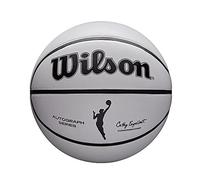 Wilson WNBA - Balón de Baloncesto con autógrafo de la Serie Conmemorativa, tamaño pequeño, Blanco/Naranja