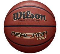 Wilson WTB10139XB05 Pelota de Baloncesto Reaction Pro Cuero sintético Interior y Exterior, Unisex-Adult, Naranja, 5