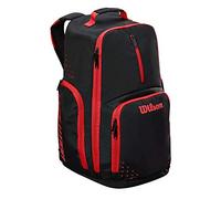 Wilson WTB18419RD Mochila de Baloncesto Evolution Incluye Compartimento para Calzado, Unisex-Adult, Negro/Rojo, Uni