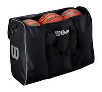 Bolsa de baloncesto wilson 6 ball travel bskt negro/silver Talla única