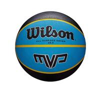 Wilson WTB9017XB05 Pelota de Baloncesto MVP Caucho Interior y Exterior, Unisex-Adult, Negro/Azul, 5