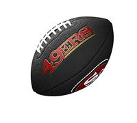 Wilson WTF1533BLXBSF Pelota de fútbol Americano Mini NFL Team Soft Touch San Francisco 49ers para Juego recreativo, Unisex-Adult, Negro