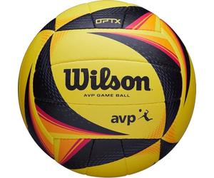 Wilson WTH00020XB Balón de Voléibol, Optx Avp Game Ball, Vóley-Playa, Tamaño Oficial, Amarillo/Negro