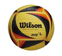 Wilson OPTX AVP VB Replica Balones de Voleibol, Unisex-Adult, Yellow/Black/Orange, Official