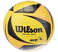 Wilson OPTX AVP VB Replica Mini Balones de Voleibol, Unisex-Adult, Yellow/Black/Orange