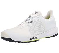 Wilson Zapatillas de deporte para hombre, KAOS SWIFT, Blanco/Gris/Amarillo, 40, para todo tipo de superficies, todo tipo de jugadores, WRS327520E065