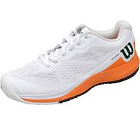 Wilson Zapatillas de deporte para mujer, RUSH PRO 3.5 PARIS W, Blanco/Naranja/Negro