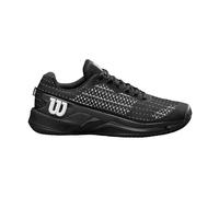 Wilson Zapatillas de Tenis Hombre Rush Pro Extra Duty, con Estabilidad ProWeave y Almohadillas para Protección, Apta en Todas Las Superficies, Color: Negro/Blanco, Talla: 340.5