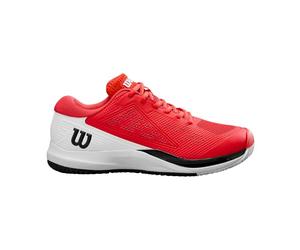 Wilson Zapatillas de Tenis para Hombre Rush Pro Ace, Proporcionan un Ajuste Seguro y Soporte Dinámico, con Estabilidad Mejorada y Tracción Superior, Color: Infrarrojo/Blanco/Negro, Talla: 9