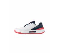 Wilson Zapatillas de Tenis para Mujer Intrigue Pro Clay, Proporcionan Excelente Soporte del Mediopié y Tracción, Comodidad Máxima y Durabilidad, Color: Blanco/Azul Marino/Dubarry, Talla: 35