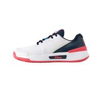 Wilson Zapatillas de Tenis para Mujer Intrigue Pro Clay, Proporcionan Excelente Soporte del Mediopié y Tracción, Comodidad Máxima y Durabilidad, Color: Blanco/Azul Marino Blazer/Dubarry, Talla: 39.5