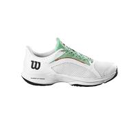 Wilson Hurakn 2.0, Padel Sneakers Mujer, White/Biscay Green, 36 2/3 EU