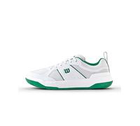 Wilson Zapatos de Pickleball para Hombres Pickle Pro, Aspecto Clásico y Diseño Mejorado, Estructura Resistente, Fabricados con Malla Transpirable, Color: Bósforo/Blanco/Bósforo, Talla: 8.5