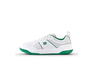 Wilson Zapatos de Pickleball para Hombres Pickle Pro, Aspecto Clásico y Diseño Mejorado, Estructura Resistente, Fabricados con Malla Transpirable, Color: Bósforo/Blanco/Bósforo, Talla: 13.5