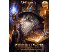 Wilson's Whimsical World: A Fantasy Cat Coloring Adventure