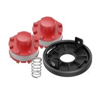 Wilsonzin Bobina de hilo para desbrozadora accesorio con muelle compatible con cortabordes GE-CT 36/30 Li E Solo bobina de hilo de repuesto (2 bobinas de hilo + 1 cubierta de recortadora + 1 muelle)