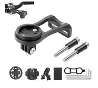 Wilsonzin Soporte Ciclocomputador Soporte para Potencia de Ciclocomputador Aleación Aluminio Compatible con Edge 25 130 200 500 510 520 530 800 810 820 830 1030 （Negro）