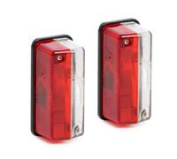 WilTec 2X Luces de posición Juego de 2 Luces de gálibo remolques caravanas con Soporte