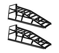 Wiltec 2X Rampa de Acceso para vehículos hasta 2 t por par, 830 x 262 x 270 mm, rampas Elevadoras de Mantenimiento de Acero, para inspección y Trabajos bajo el Coche
