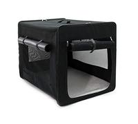 Wiltec Bolsa de Transporte Plegable Negra Mascotas Perro Gato, Talla XXL (106x71x81 cm), con cojín
