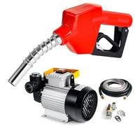 Wiltec Bomba autocebante para diésel y gasóleo 230 V / 550 W surtidor autoaspirante de gasoil 60 l/min con pistola automática para trasvase trasiego de combustible