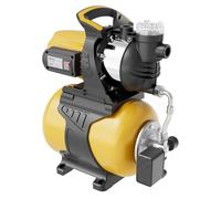 Wiltec Bomba de agua 1300 W con tanque de presión de 24 L y prefiltro, caudal 5000 l/, equipo de presión de agua para uso doméstico, carcasa de acero inoxidable, altura de elevación 50 m