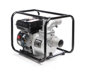 Wiltec Bomba de aguas residuales a gasolina de 4kW bomba de agua caudal 48.000l/h toma de 80mm (3")