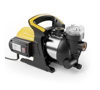 Wiltec Bomba de presión con prefiltro 1200 W bomba de agua para casa carcasa de acero inoxidable caudal 3800 l/h altura de elevación 48 m ideal para estanques barriles de lluvia, pozos y cisternas