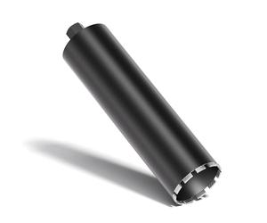 Wiltec Broca diamantada Ø 132 mm largo 450 mm UNC 1¼ tipo 2 broca hueca de perforación en húmedo corona broca de diamante saca núcleos para perforación hormigón, piedra, granito